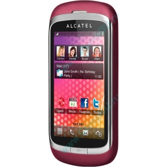 Красно-розовый телефон Alcatel One Touch 818 (Северодвинск)