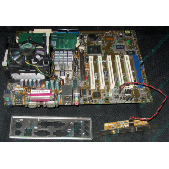 Материнская плата Asus P4PE (FireWire) с процессором Intel Pentium-4 2.4GHz s.478 и памятью 768Mb DDR1 Б/У (Северодвинск)