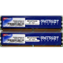 Память 1Gb (2x512Mb) DDR2 Patriot PSD251253381H pc4200 533MHz (Северодвинск)